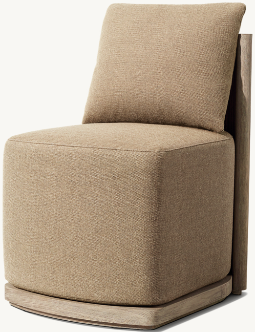 Byron Teak Full Seat Dining Side Chair