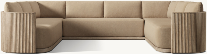 Byron Teak Customizable Sectional