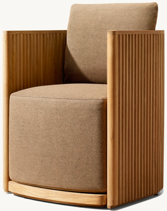 Byron Teak Full Seat Dining Armchair