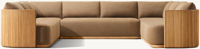 Byron Teak Customizable Sectional 