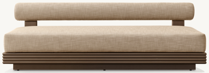 Bondi Aluminum Armless Sofa 