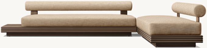 Bondi Aluminum Modular Right L-Sectional 