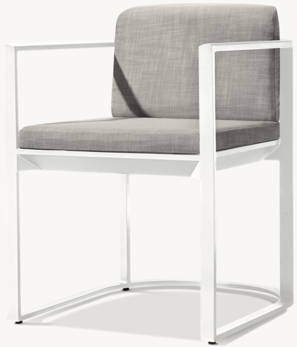 Málaga Aluminum Dining Armchair 