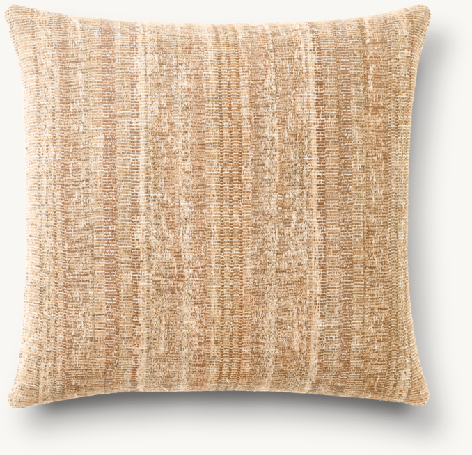 Overhead view of Ria Stripe Outdoor Pillow Cover - Square 