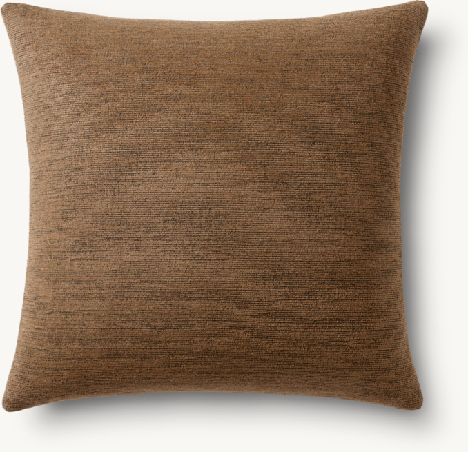 Overhead view of Ria Solid Outdoor Pillow Cover - Square 