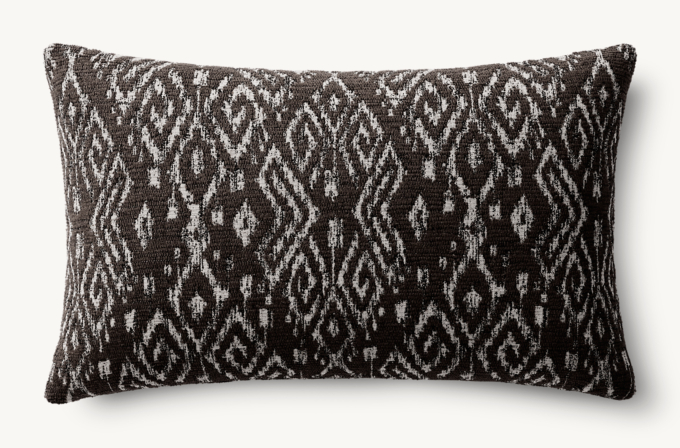 Ria Bold Diamond Print Outdoor Pillow Cover - Lumbar