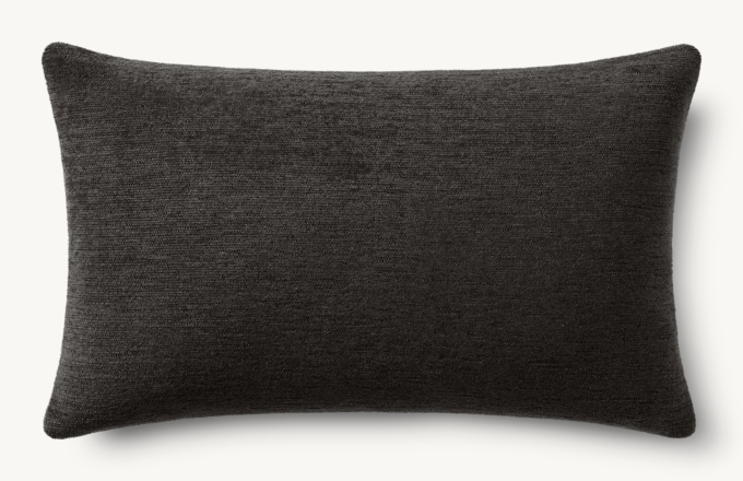 Overhead view of Ria Solid Outdoor Pillow Cover - Lumbar 