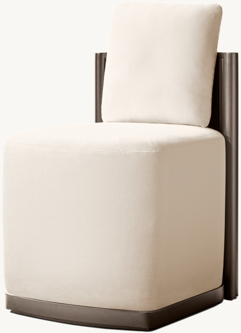 Byron Aluminum Full Seat Dining Side Chair