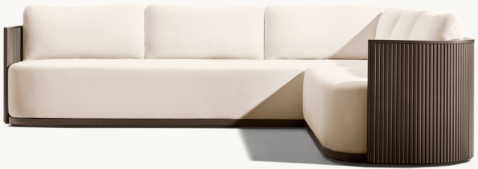 Byron Aluminum Right-Arm L-Sectional