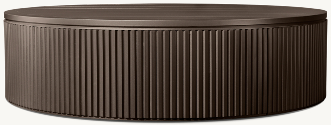 Byron Aluminum Round Coffee Table