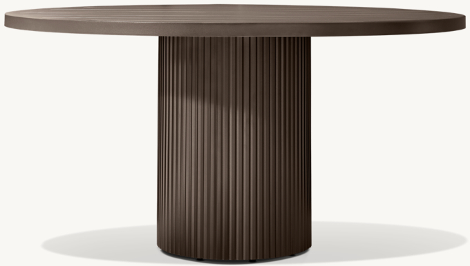 Byron Aluminum Round Dining Table