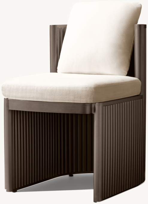 Byron Aluminum Open-Base Dining Side Chair