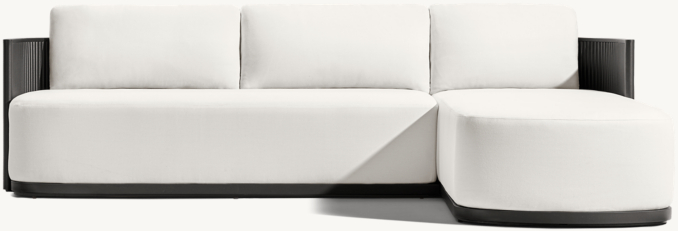 Byron Aluminum Right-Arm Chaise Sectional