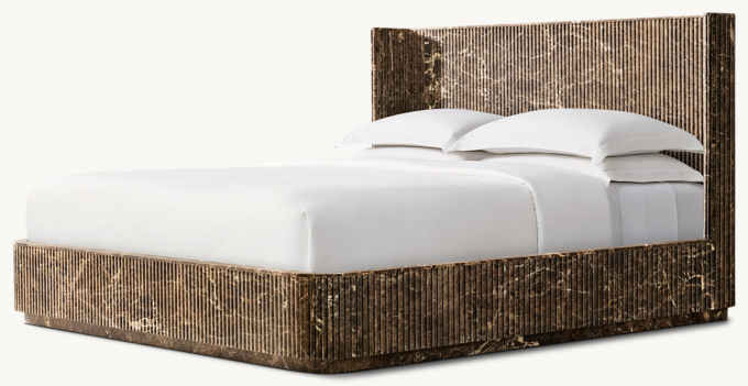 Byron Reeded Stone Shelter Bed