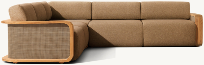 Santiago Teak Customizable Sectional