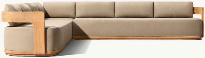 Bronte Teak Customizable Sectional