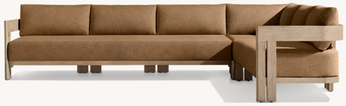 Matira Teak Right-Arm L-Sectional 