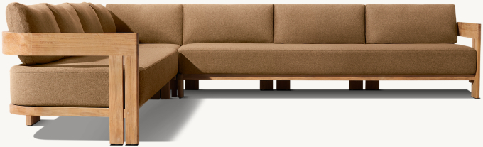 Matira Teak Left-Arm L-Sectional 