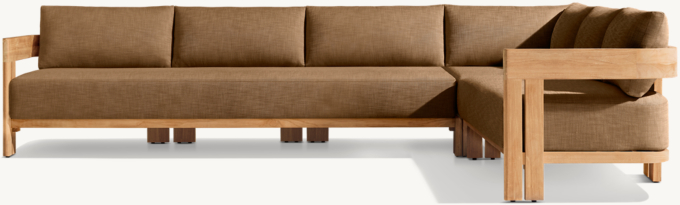 Matira Teak Right-Arm L-Sectional 