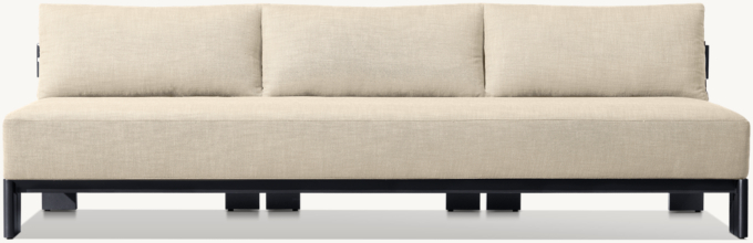 Matira Aluminum Armless Sofa 