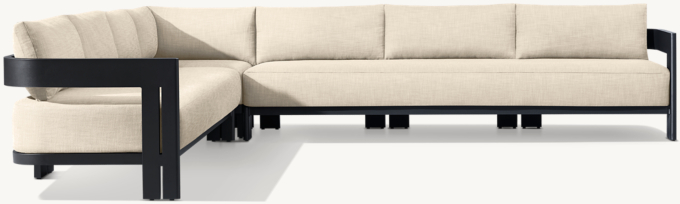 Matira Aluminum Left-Arm L-Sectional 