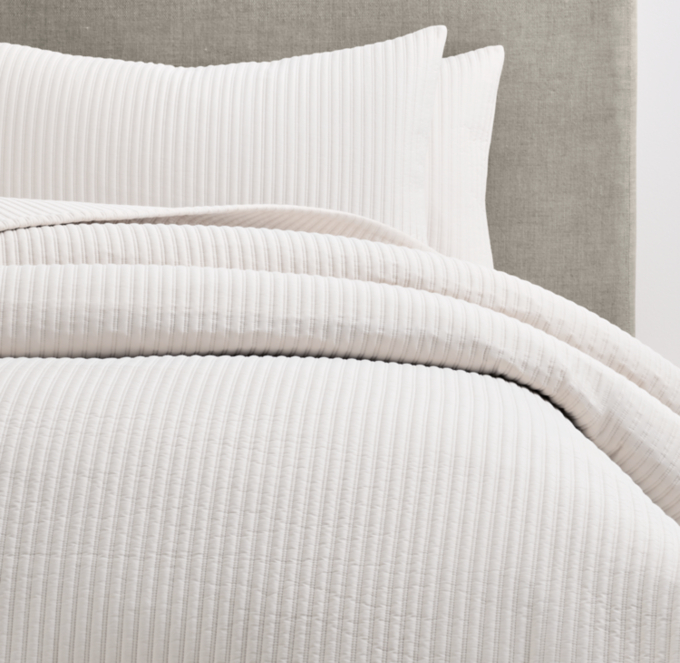 Channel-Stitched Sateen Quilt