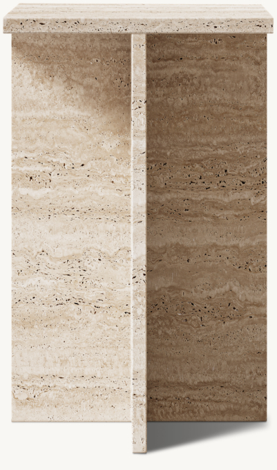 Drink table shown in Italian Classico Travertine.