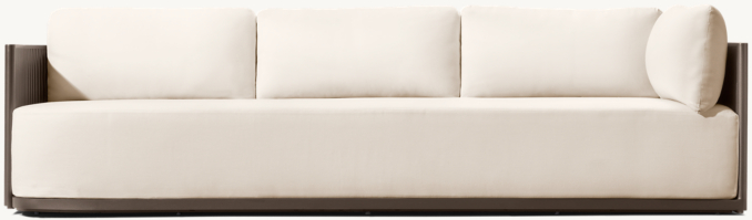 Shown in Bronze. Cushions shown in Natural Perennials® Performance Textured Linen Weave.