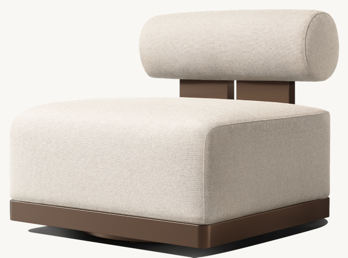 Vigo Aluminum Swivel Lounge Chair 