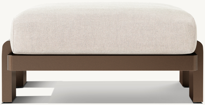 Vigo Aluminum Ottoman 