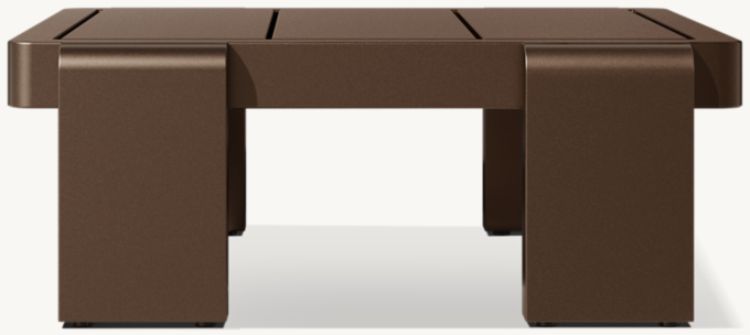 Vigo Aluminum Rectangular Side Table 