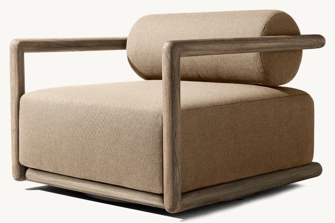 Palma Teak Swivel Lounge Chair 