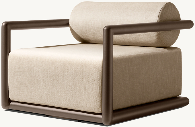 Palma Aluminum Swivel Lounge Chair 