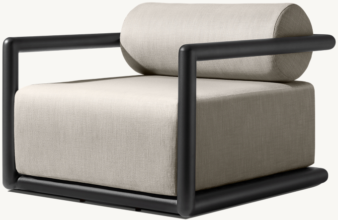 Palma Aluminum Swivel Lounge Chair 