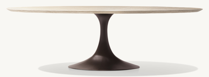 Aero Stone Outdoor Oval Dining Table 