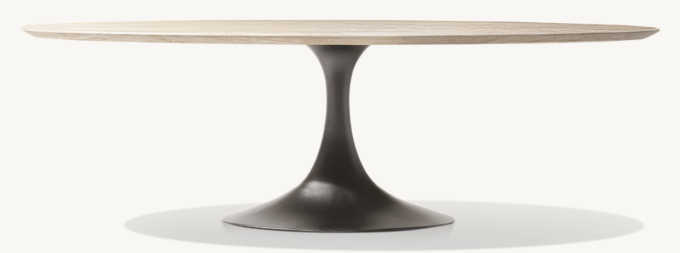 Aero Stone Outdoor Oval Dining Table 