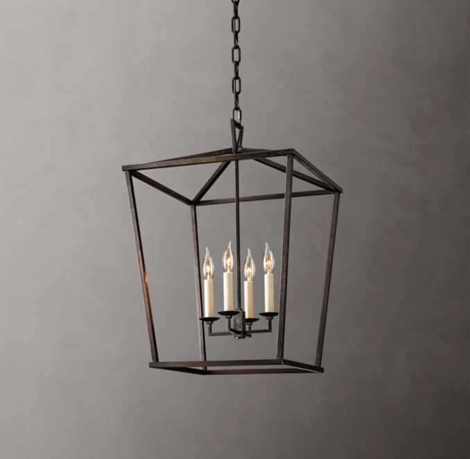 19th C. English Openwork Pendant 17"