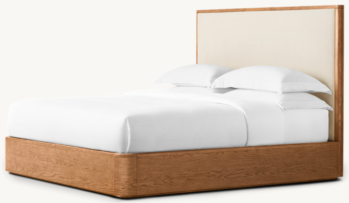 Breton Fabric Panel Platform Bed