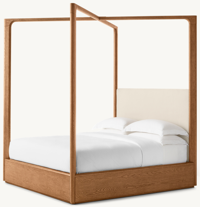 Breton Fabric Canopy Bed