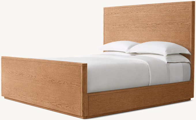 Breton Panel Platform Bed with Footboard