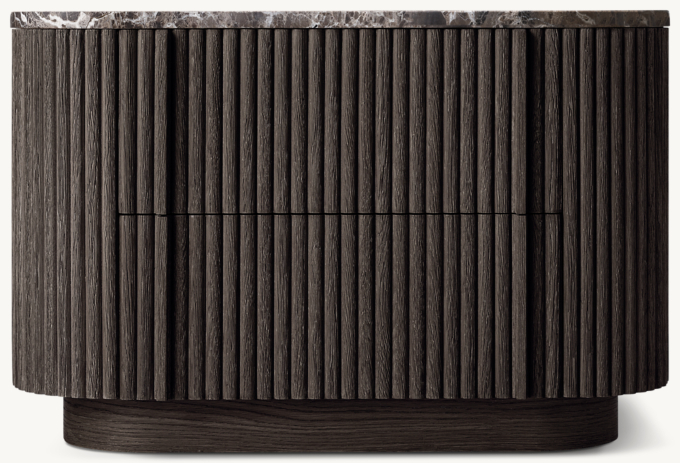 Mulholland Emperador Closed Nightstand