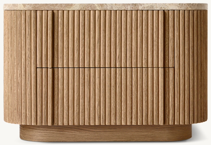 Mulholland Emperador Closed Nightstand 