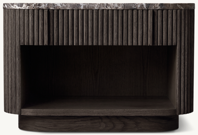 Mulholland Emperador Open Nightstand 