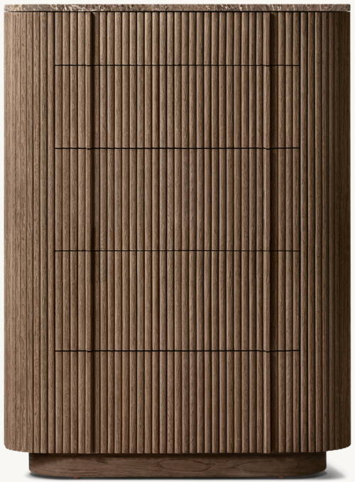 Mulholland Emperador 5-Drawer Narrow Dresser
