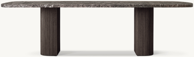Mulholland Emperador Rectangular Dining Table 