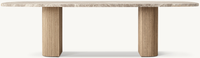 Mulholland Emperador Rectangular Dining Table