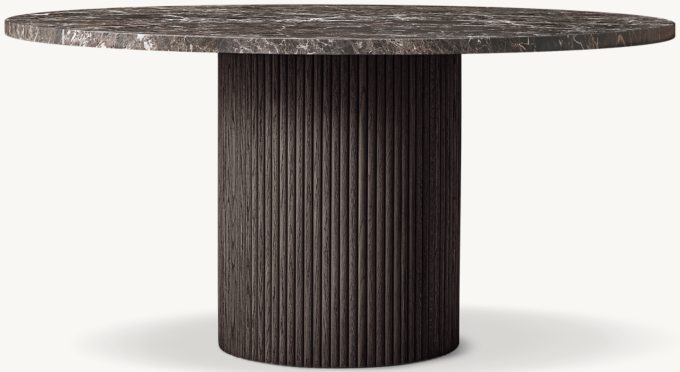 Mulholland Emperador Round Dining Table 