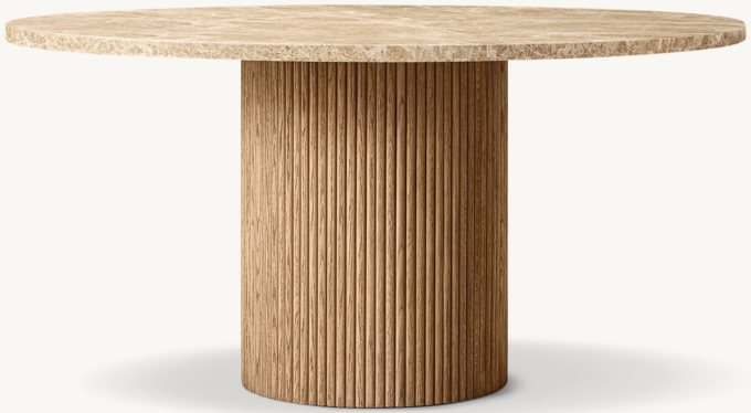 Mulholland Emperador Round Dining Table 