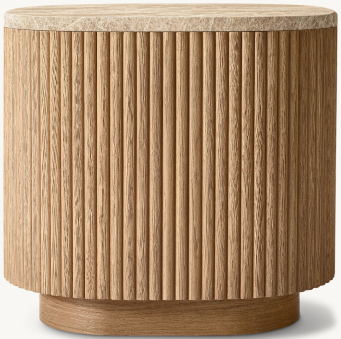 Mulholland Emperador Square Side Table 