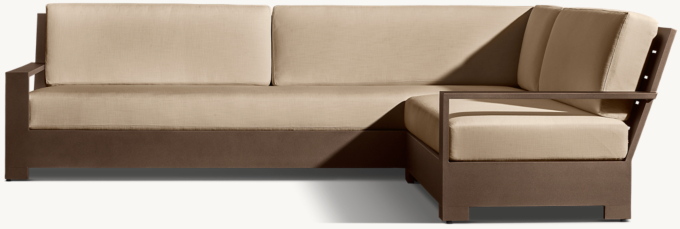 Belvedere Aluminum Right-Arm L-Sectional